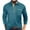 Blue, variant on Men's Business Casual Polo Shirts Classic Long Sleeve Turndown Tops Cotton Golf Henley Tops with Pocket
