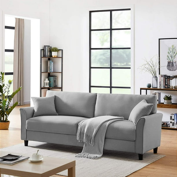 Tribesigns Upholstered Sofa Couch, 85" MidCentury Sofa Couch Modern