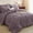 Purple, variant on 7-Piece Full Purple Pinch Pleat Pintuck Comforter Set, All Season Bed in a Bag with Sheets & Pillowcases