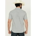 thumbnail image 4 of Cody James Men's Falling Diamond Striped Short Sleeve Button-Down Stretch - CJSU24W26-T LTBL XX- Tall, 4 of 4