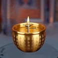 thumbnail image 1 of Porta Ghee Lámpara Portavelas Votiva Altar Budista de Cobre con Diseño Compacto Y Brillo Modificable Adecuado para Ofrendas Decoración de Mesa Celebra Estilo A, 1 of 8