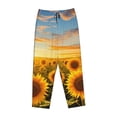 thumbnail image 6 of Fotbe Beautiful Golden Sunflower Field Women's Pajama Pants,Sleepwear Pants,Pj Bottoms Drawstring And Pockets-Large, 6 of 7