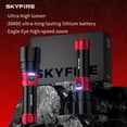 thumbnail image 2 of SKYFIRE Rechargeable LED Flashlight High Brightness, 4 Modes Yellow Blue Lens, 17hr Runtime for Camping Home Outdoor, 2 of 10