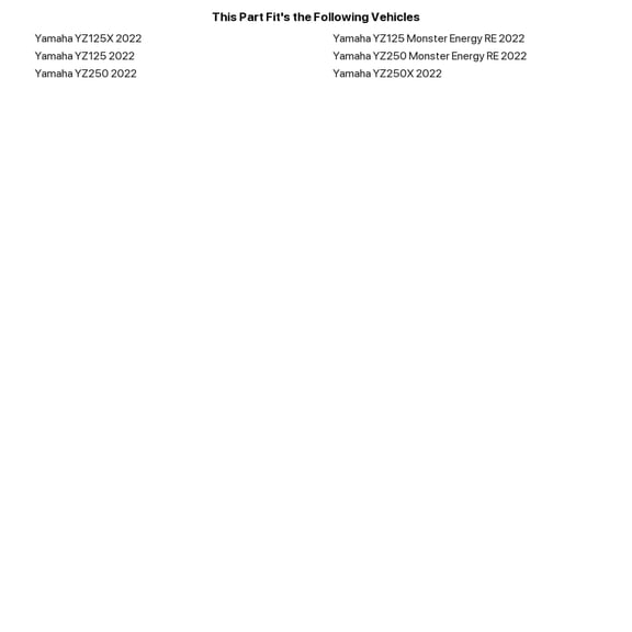 Acerbis 2936190001 Rear Fender Yam Black