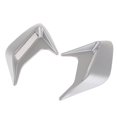 thumbnail image 1 of 1 Par (L\u0026R) Plástico ABS Car Side Vent Flujo Etiqueta De Admisión Side Vent Sticker Etiqueta Simulación De Coche Plata DYNWAVEMX Simulación de branquias de tiburón lateral de capucha, 1 of 8
