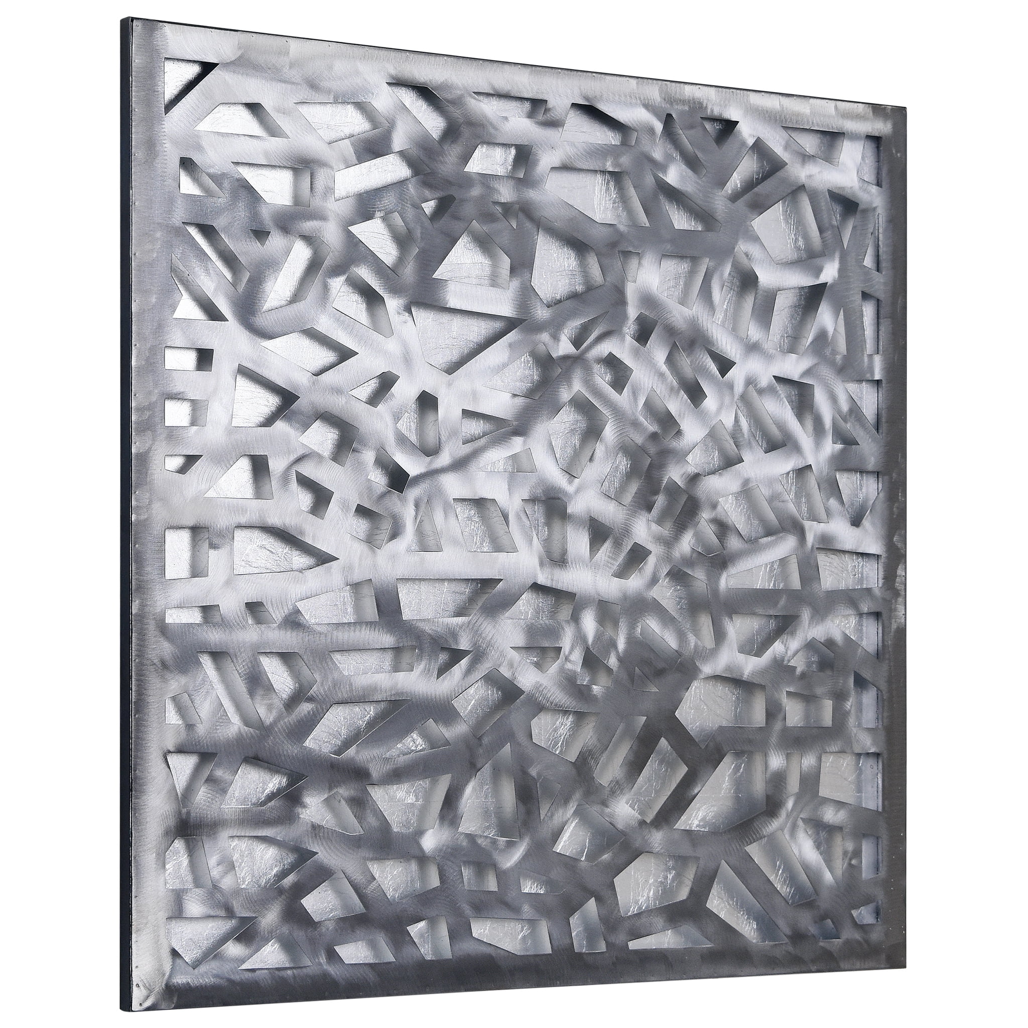 Empire Art Gold & Silver Enigma Abstract Art Prints, Set of 2