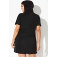 thumbnail image 5 of Swimsuits For All Women's Plus Size Short Sleeve Sport Alana Terry Cloth Cover Up Hoodie, 5 of 5