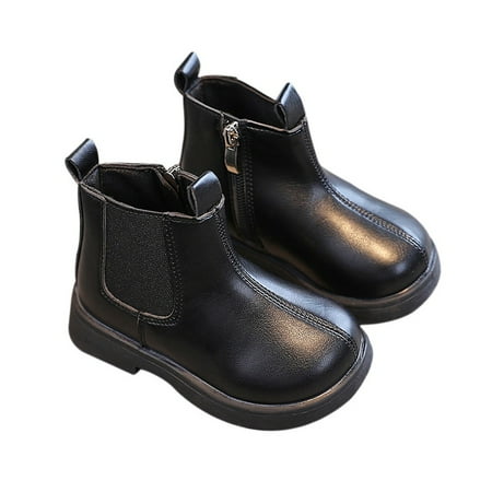 

Toddler Baby Boy Girl Fashion Boots Side Zipper Design Non-slip Shoes