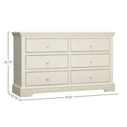 Westwood Design Hanley 6-Drawer Dresser Chalk