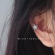 thumbnail image 3 of clips para las orejas Pendientes de diamantes Single Star Non Piercings925 para uso diario, 3 of 4