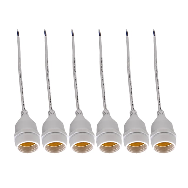 Adaptador de Base de Lámpara Billuyoard Impermeable 6 Paquetes PVC