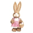 thumbnail image 4 of CoreLiving Tall Easter Bunny Topiary Outdoor Decor Sisal Rabbit Figurine with Hydrangea Flowers Woven Rattan Statue for Spring Porch Decor Farmhouse Easter Home Decor Indoor, 4 of 7