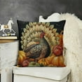 thumbnail image 4 of Thanksgiving Turkey Pillow Covers Fall Outdoor Pillows Decor Pumpkin Sunflower Apple Grape Autumn Farmhouse Throw Pillow Cushion Case Give Thanks Thanksgiving Decorations, 4 of 5
