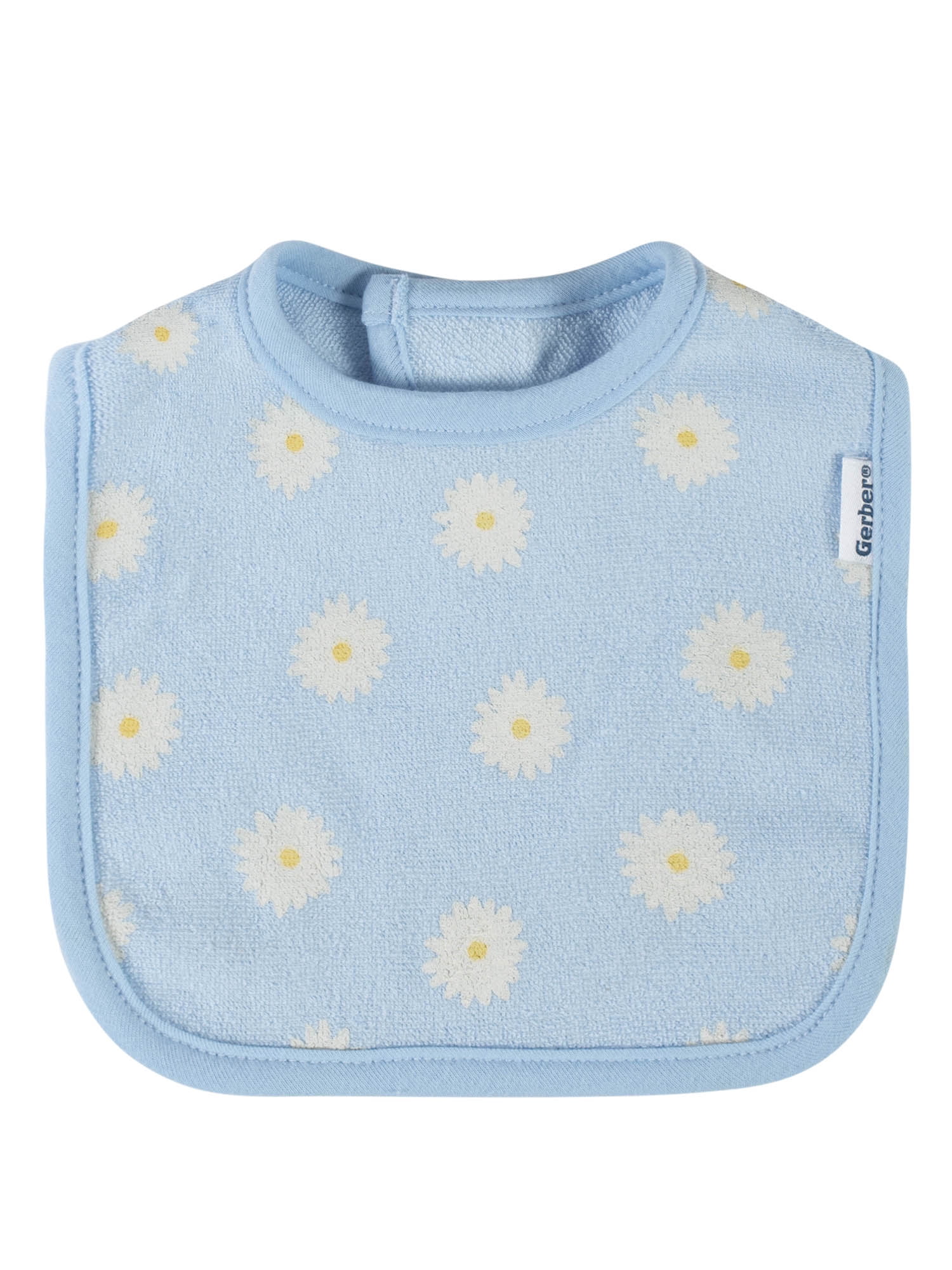 Gerber Baby Girl Bibs & Burp Cloth Bundle, 6-Piece