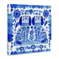 thumbnail image 3 of Stupell Industries Blue Folk Style Puppies Animals Painting Wrapped Canvas Canvas Art Print Wall Art, 17 x 17, 3 of 7