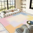 thumbnail image 4 of 1PC Pastel Color Area Carpet Partial Carpet, Lightweight Washable Easy-to-Tidy Carpet Mat Festival Gift, Suitable for Living Room, Bedroom, Dining Room, Bathroom, Office, Room Accessones, 4 of 10