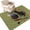 Green, Olive, Plum, Pumpkin, variant on Area Rugs 3'x5', Black Cats Halloween Carpet Runner Indoor Outdoor Rugs Home Decor Aesthetic, Green Botanical Horror Non Slip Mats Washable Accent Rug for Living Room Bedroom