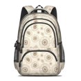 thumbnail image 2 of Sunflower White Pattern Cute School Backpack Bag with Padded Back and Adjustable Shoulder Straps 16.9 X 12.6 X 5.9 Inches, 2 of 5