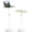 White, variant on Portable Laptop Floor Stand, Bedside/Sofa Table with Height Adjustable 18''~48'', Sleek Wooden Lectern Standing Desk Mobile Podium for Home, Office, School