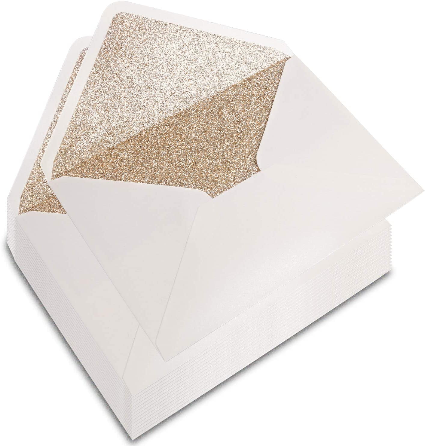 Best Paper Greetings 50 Pack Champagne and Ivory Envelopes 5x7 with Bronze  Lining, A7 Size for Wedding Invitations, Self-Adhesive Peel and Stick in  2023