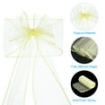 thumbnail image 4 of Uxcell 108 Inch Organza Chair Sashes Bow Sash Chiffon Ribbon Banquet Decoration Cream 25 Pack, 4 of 6