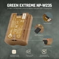 thumbnail image 6 of Green Extreme 2x NP-W235 17.3Wh 7.2V 2400mAh Lithium-Ion Battery, Bundle with Dual Smart Charger and Smart Charger Plate for Fujifilm X-T4 Camera, 6 of 10
