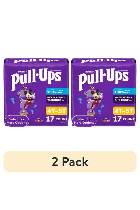 Pull-Ups Boys' Potty Training Pants, 4T-5T (38-50 lbs), 17 Count (Select for More)