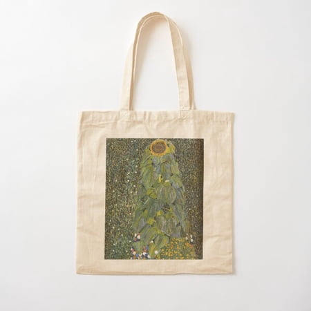 Gustav Klimt, The Sunflower 1907 Canvas Canvas Tote Bags, Reusable Shopping Bag
