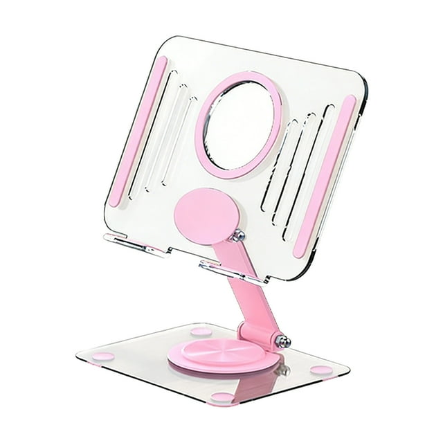 Leodye 1PCS Support Pliable Rotatif pour Tablette Téléphone Portable Réglable Maison Bureau Support d'Appareil de Bureau -5.12*4.33*1.18 Po