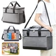 thumbnail image 3 of Premium Insulated Cooler Bag with Aluminum Foil Lining Waterproof Oxford Fabric for Picnics Commutes and Travel, 3 of 7