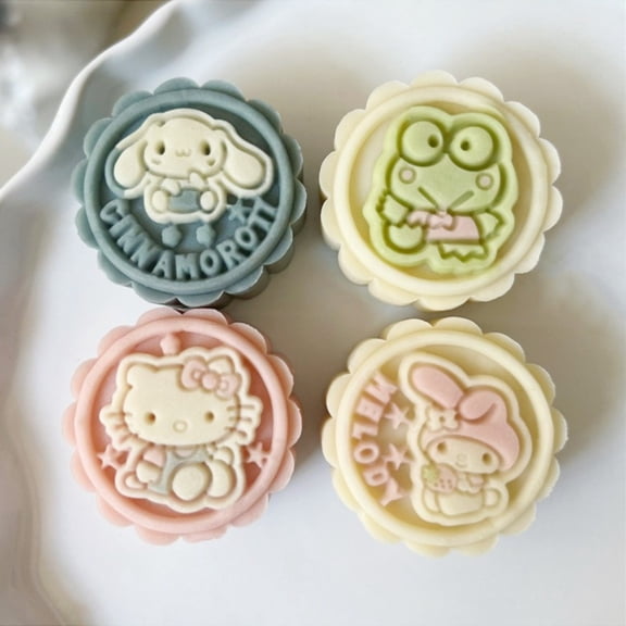 Sanio KT Cat My Melody Mooncake Pastry Home Baking Mold Manual Press Type Household Use 50g