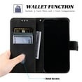 thumbnail image 4 of Splicing Wallet Case for Samsung Galaxy S23 FE, Wrist Strap Card Slots PU Leather Wallet Protection Case Magnetic Closure Stand Flip Case Cover for Samsung Galaxy S23 FE, Black, 4 of 6