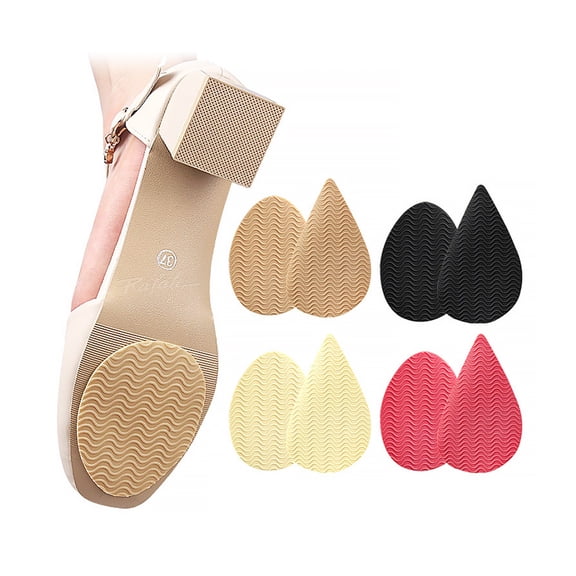 6pcs Rubber Forefoot Pads Men Women Shoes Soles Protector Anti-slip Repair Outsoles Self-adhesive Sticker High Heel Care Bottom Patch