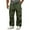 Green-09, variant on Men's Straight Leg Denim Jeans, Bootcut Striped with Pockets, Y2K Streetwear & Skater Style