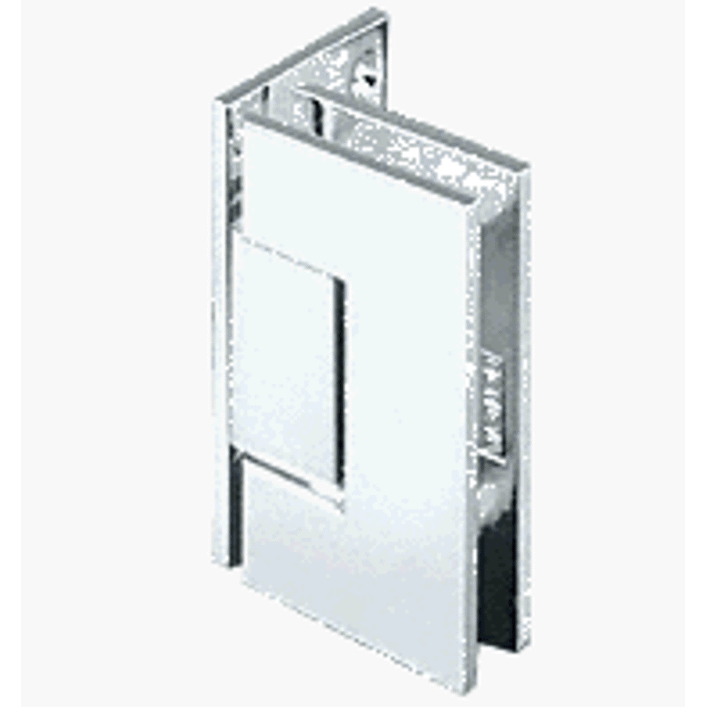 CRL Geneva 044 Series Chrome Wall Mount Offset Back Plate Hinge, Self