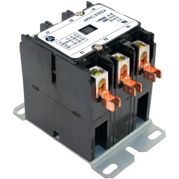 Appli Parts APAC-33024 Heavy Duty 3 Poles Contactor 30 Amp 24 Volts Coil Replacement for ac Compressor and Electrical Applications UL Certified 476929