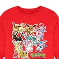 thumbnail image 3 of Pokémon - Eevee Evolution Stickers - Youth Long Sleeve Graphic T-Shirt, 3 of 5