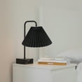thumbnail image 2 of Pantalla de tela para dormitorio, pantalla de lámpara negra, decoración de pantalla de lámpara de mesa, 2 of 6
