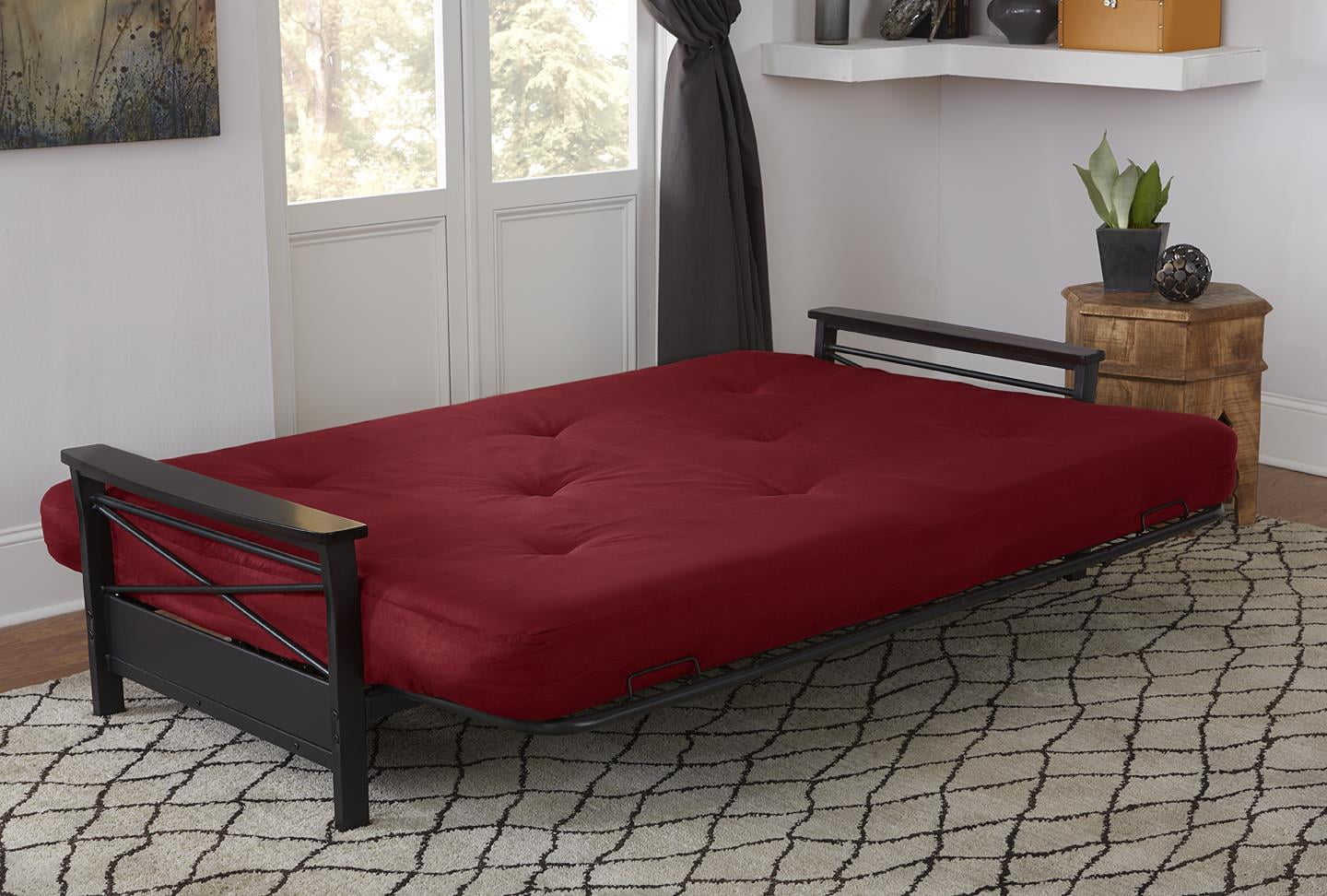 DHP Fairview Gray Storage Futon With Thermobonded, 57 OFF