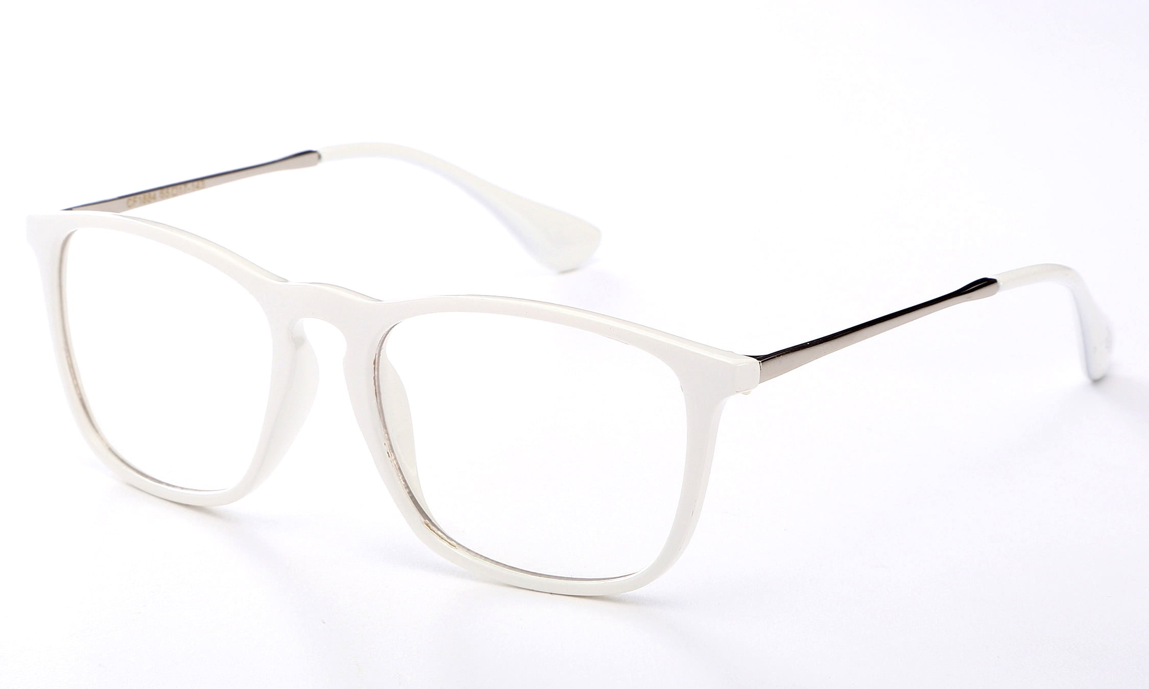 Newbee Fashion Clear Plastic Zebra Print Glasses - Unisex, UV400 Protection - View #4