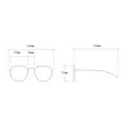 thumbnail image 5 of Mini Vintage Retro Extra Estrecho Oval Redondo Flaco Ojo de gato Gafas de sol Clout Goggles Xemadio LRWJ469-1, 5 of 5