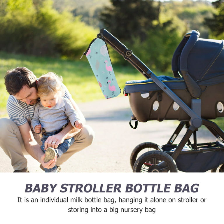 Baby Stroller Milk Bottle Thermal Bag Hanging Water Bottle Insulate Warmer  Pouch