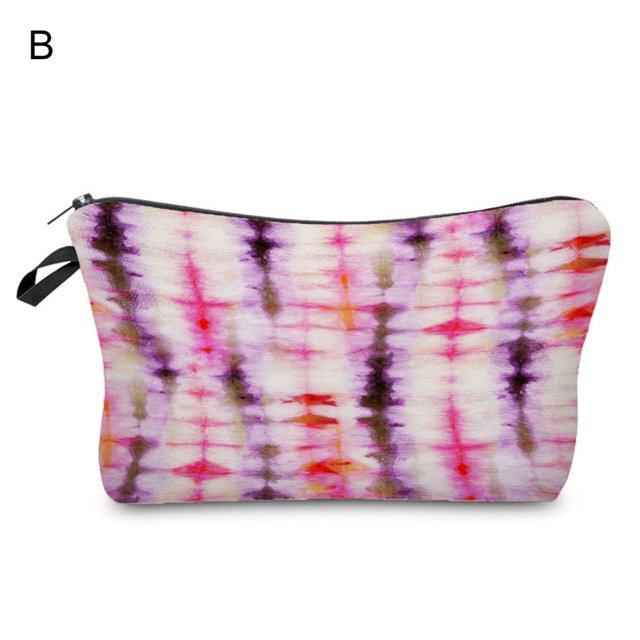 Sac Cosmétique Imprimé Coloré Grande Capacité Femmes Mode Apparence Sac à Main de Voyage Polyvalent pour l'Extérieur