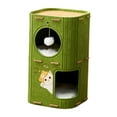 thumbnail image 1 of Casa para gatos moderna Yuyangstore condominio para varias mascotas pequeñas 2 niveles, 1 of 8