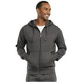 thumbnail image 4 of Men's Cotton Blend Lightweight Fleece Lined Sport Gym Zip Up Sweater Hoodie, Charcoal Gray XL, 1 Count, 1 Pack, 4 of 4
