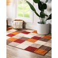 thumbnail image 4 of Unique Loom Tapis d'Automne à Carreaux 8' x 10' Rectangulaire Multi/Beige, 4 of 10
