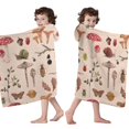 thumbnail image 4 of Colorful Mushroom Insect Light Pattern Hooded Bath Towel，60"x35" for Ages 3 To 12 Kids, Quick Dry Lightweight Soft Microfiber Hood Beach Towel Cover Up for Kids, 4 of 7
