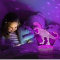 thumbnail image 3 of Lámpara de luz nocturna de dinosaurio 3D, juguetes, lámparas de dinosaurio para habitación de niños, luz LED de 7 colores para la noche en casa., 3 of 5