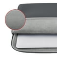 thumbnail image 6 of LLAYOO 11-11.6 Inch Laptop Sleeve Protective Case Soft Lining Carrying Bag Padded Zipper Cover Compatible with 11.6" MacBook Air for 11" Notebook Computer Tablet Chromebook(Gray,Upgraded Version), 6 of 7