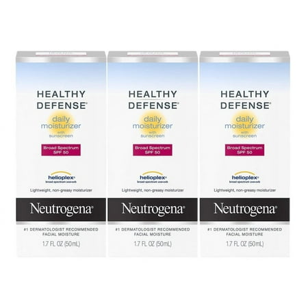 Neutrogena Healthy Defense Daily Moisturizer SPF 50 1.70 oz (Pack of 3)